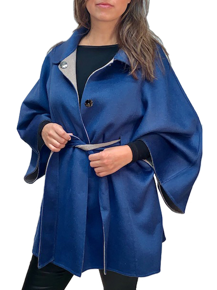 32" double sided cashmere cape