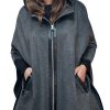 29" cashmere cape with hood