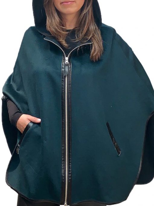 29" cashmere cape with hood