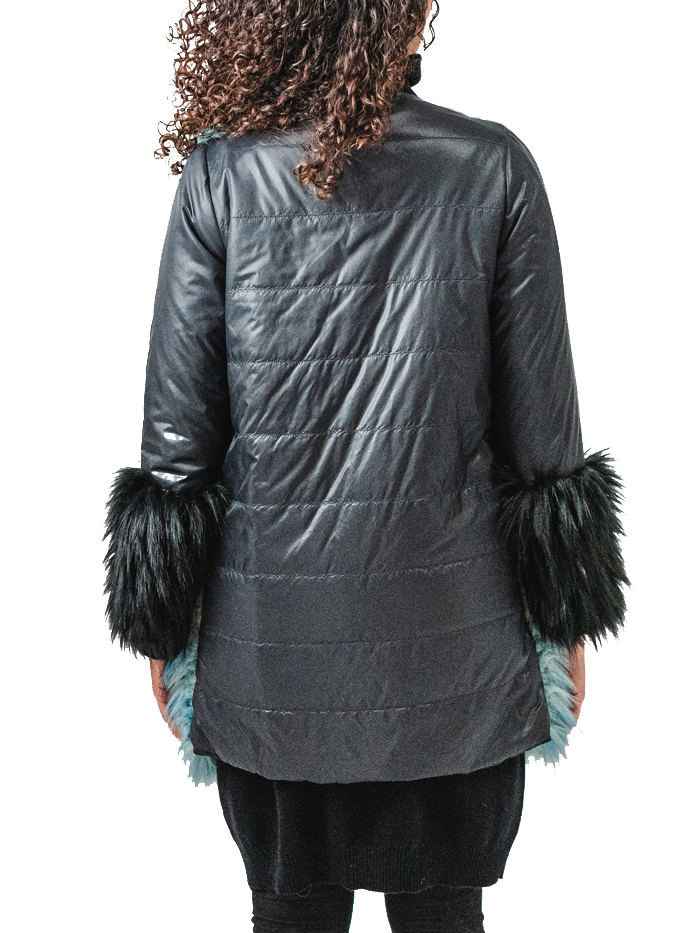 Faux Fur Coat 3 colors with Pollyfill in the back